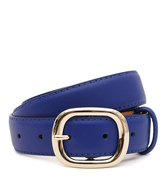 Женский кожаный ремень Borsa Leather CV1ZK-112n-navy фото, картинка, изображение