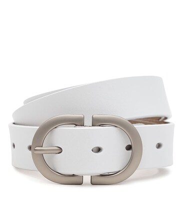 Женский кожаный ремень Borsa Leather CV1ZK-105w-white фото, картинка, изображение