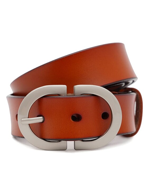 Женский кожаный ремень Borsa Leather CV1ZK-105br-brown фото, картинка, изображение