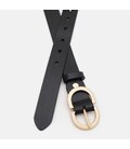 Женский кожаный ремень Borsa Leather CV1ZK105-goldblack фото, картинка, изображение
