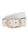 Женский кожаный ремень Borsa Leather CV1ZK105-goldwhite фото, картинка, изображение