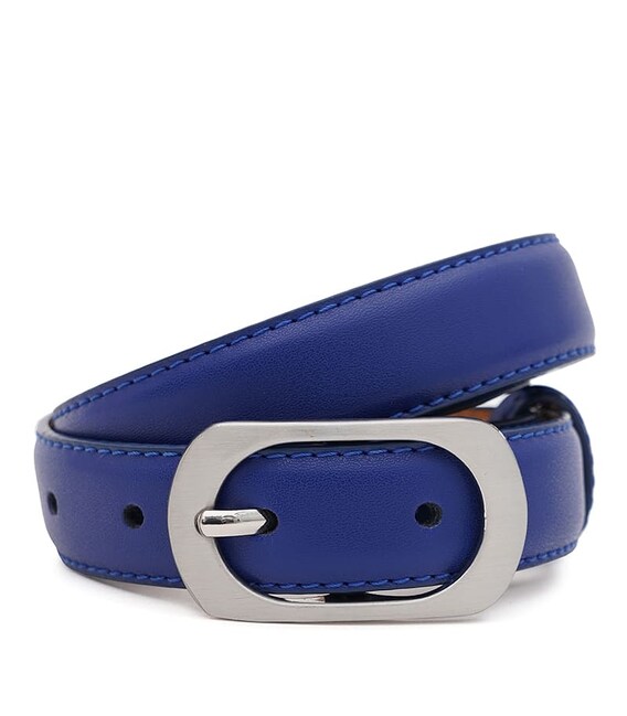 Женский кожаный ремень Borsa Leather CV1ZK-102n-navy фото, картинка, изображение