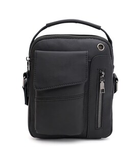 Мужская кожаная сумка Keizer K15802bl-black фото, картинка, изображение