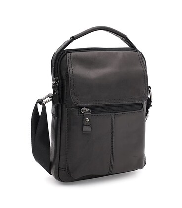 Чоловіча шкіряна сумка Keizer K1340bl-black картинка, зображення, фото