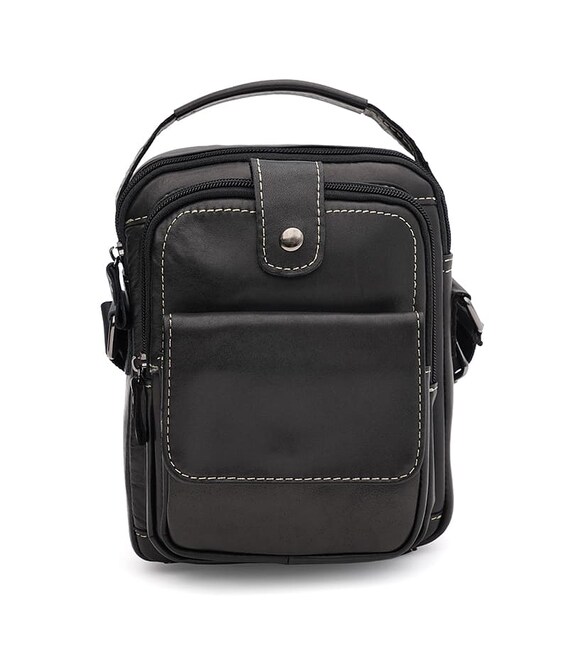 Чоловіча шкіряна сумка Keizer K1336bl-black картинка, зображення, фото