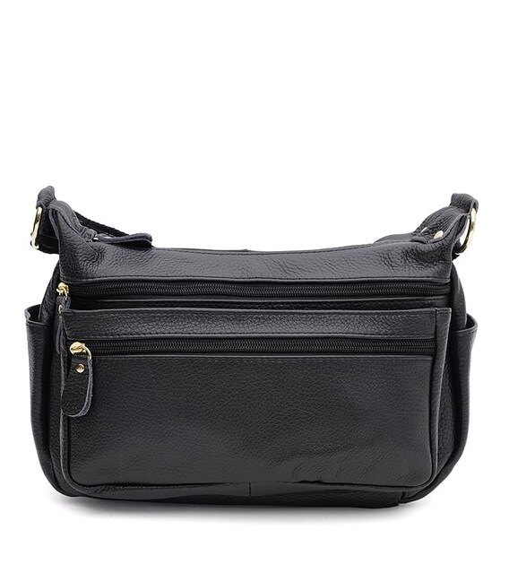 Жіноча шкіряна сумка Keizer K1503bl-black картинка, зображення, фото