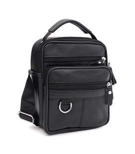 Чоловіча шкіряна сумка Keizer K1722bl-black картинка, зображення, фото