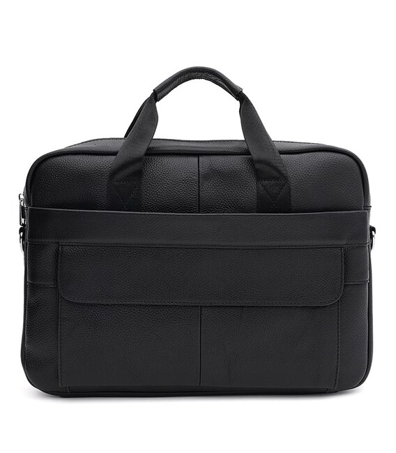 Чоловіча шкіряна сумка - портфель. Keizer K17069bl-black картинка, зображення, фото