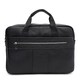 Мужская кожаная сумка - портфель Keizer K17068bl-black фото