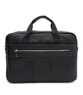 Мужская кожаная сумка - портфель Keizer K17068bl-black фото, картинка, изображение