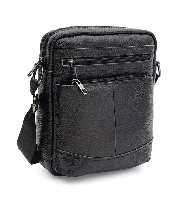 Чоловіча шкіряна сумка Keizer K1133bl-black картинка, зображення, фото