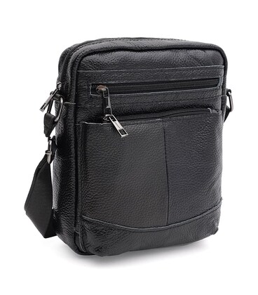 Чоловіча шкіряна сумка Keizer K1133bl-black картинка, зображення, фото