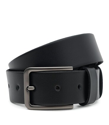 Чоловічий шкіряний ремінь Borsa Leather 125vfx82-black картинка, зображення, фото