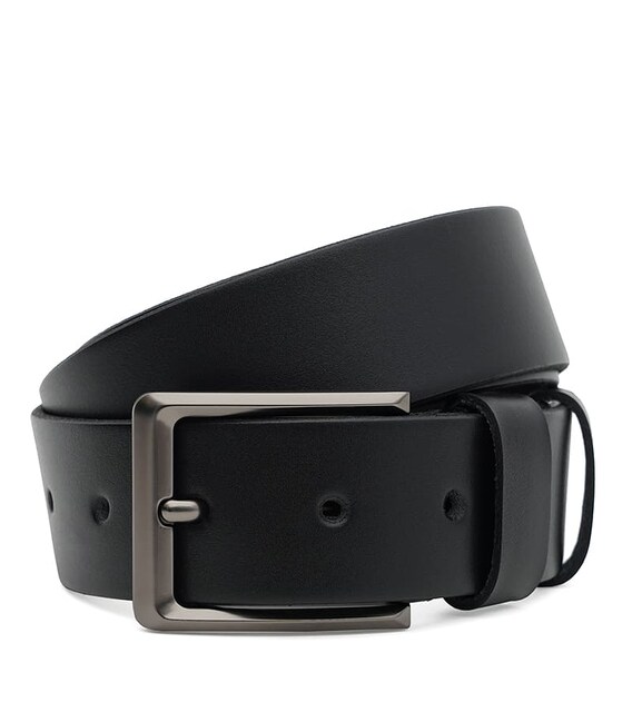 Чоловічий шкіряний ремінь Borsa Leather 115vfx79-black картинка, зображення, фото