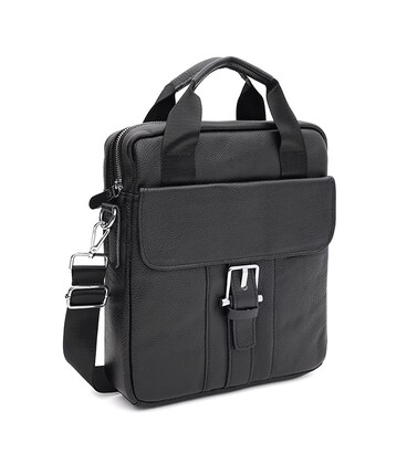 Мужская кожаная сумка Keizer K18862bl-black фото, картинка, изображение