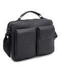Чоловіча шкіряна сумка Keizer K1711bl-black картинка, зображення, фото