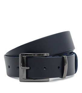 Мужской кожаный ремень Borsa Leather 125vfx88-navy фото, картинка, изображение