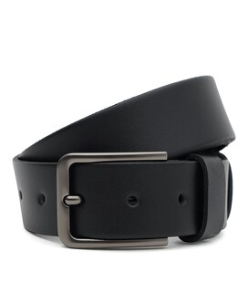 Чоловічий шкіряний ремінь батал Borsa Leather 150vfx85-black картинка, зображення, фото