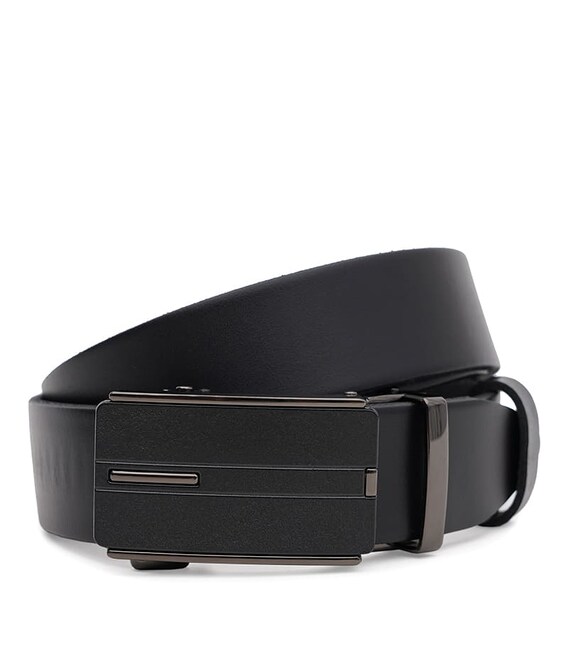 Чоловічий шкіряний ремінь Borsa Leather 125v1genav24-black картинка, зображення, фото