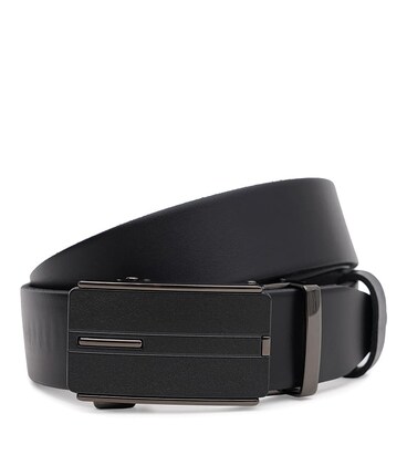 Чоловічий шкіряний ремінь Borsa Leather 125v1genav24-black картинка, зображення, фото