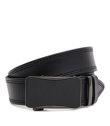 Мужской кожаный ремень Borsa Leather 125v1genav21-black фото, картинка, изображение