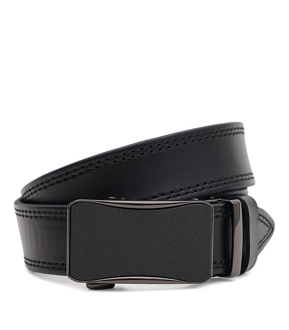 Мужской кожаный ремень Borsa Leather 115v1genav21-black фото, картинка, изображение