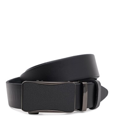 Мужской кожаный ремень Borsa Leather 125v1genav20-black фото, картинка, изображение