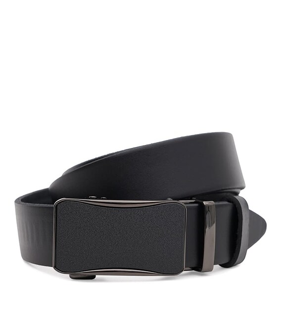 Чоловічий шкіряний ремінь Borsa Leather 115v1genav20-black картинка, зображення, фото