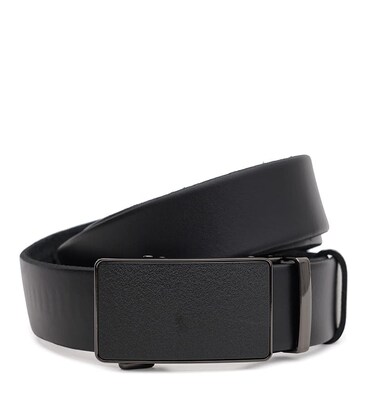 Мужской кожаный ремень Borsa Leather 125v1genav17-black фото, картинка, изображение