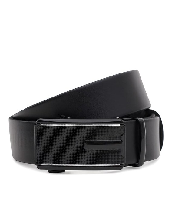 Мужской кожаный ремень Borsa Leather 115v1genav34-black фото, картинка, изображение