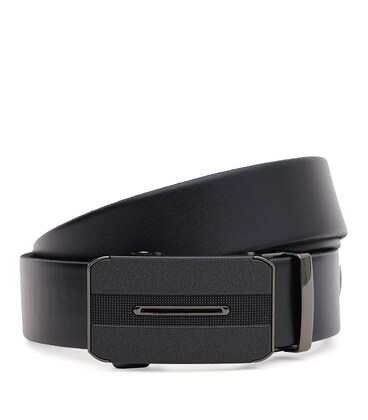 Мужской кожаный ремень Borsa Leather 115v1genav33-black фото, картинка, изображение