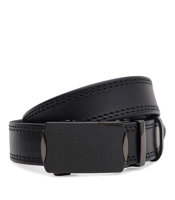 Мужской кожаный ремень Borsa Leather 115v1genav32-black фото, картинка, изображение