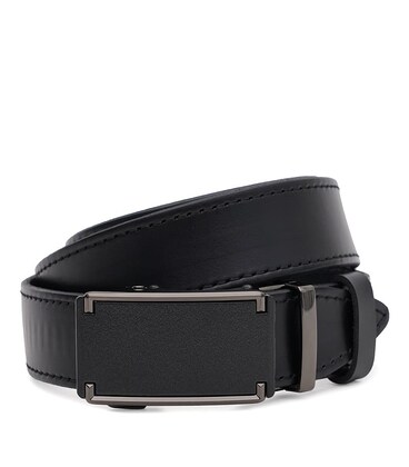 Чоловічий шкіряний ремінь Borsa Leather 125v1genav30-black картинка, зображення, фото