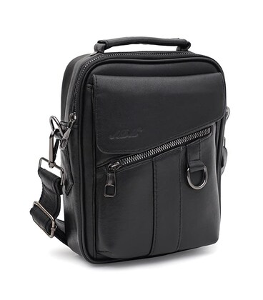 Чоловіча шкіряна сумка Ricco Grande T1DLUX1bl-black картинка, зображення, фото