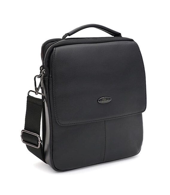 Мужская кожаная сумка Ricco Grande T1tr0044bl-black фото, картинка, изображение