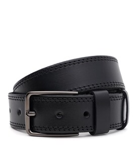 Чоловічий шкіряний ремінь Borsa Leather 125v1fx63-black картинка, зображення, фото