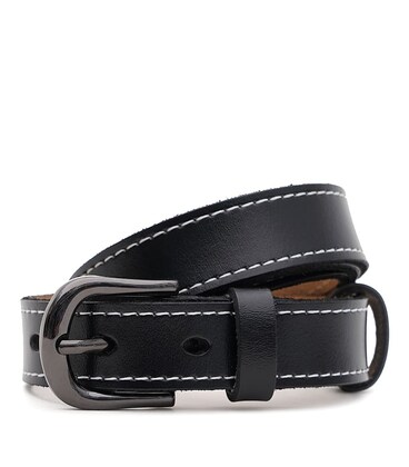 Женский кожаный ремень Borsa Leather CV1ZK-007bl-black фото, картинка, изображение