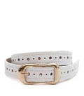 Женский кожаный ремень Borsa Leather CV1ZK-019w-white фото, картинка, изображение