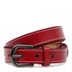 Жіночий шкіряний ремінь Borsa Leather CV1ZK-007r-red картинка, зображення, фото