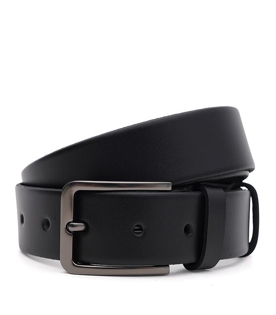 Мужской кожаный ремень Borsa Leather 115v1fx68-black фото, картинка, изображение