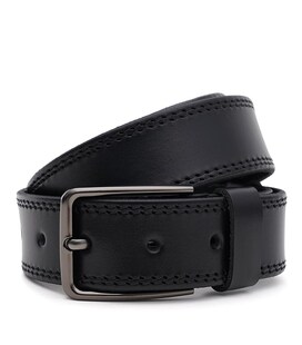 Мужской кожаный ремень Borsa Leather 150v1fx67-black фото, картинка, изображение