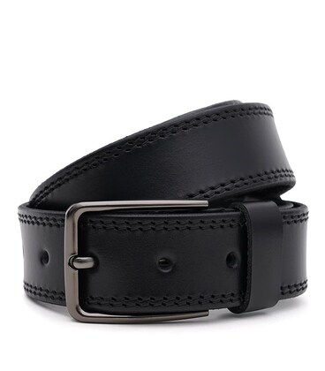 Чоловічий шкіряний ремінь Borsa Leather 150v1fx67-black картинка, зображення, фото