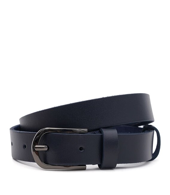 Женский кожаный ремень Borsa Leather 110v1genw34-navy фото, картинка, изображение