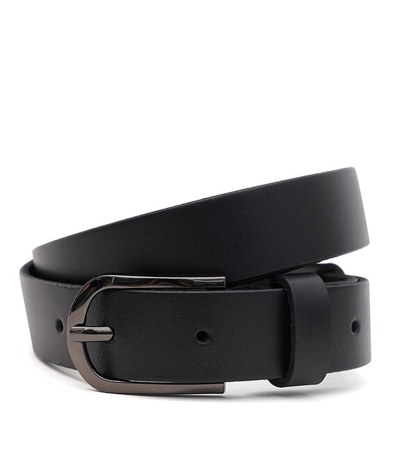 Жіночий шкіряний ремінь Borsa Leather 100v1genw33-black картинка, зображення, фото