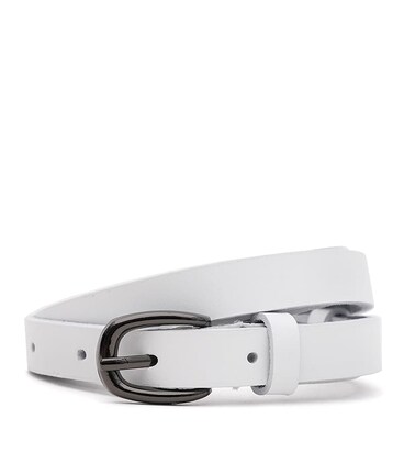 Жіночий шкіряний ремінь Borsa Leather 110v1genw32-white картинка, зображення, фото
