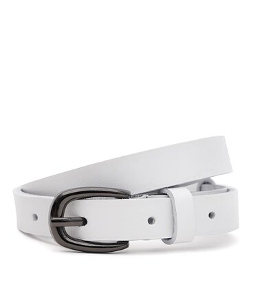 Жіночий шкіряний ремінь Borsa Leather 100v1genw32-white картинка, зображення, фото