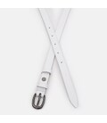 Жіночий шкіряний ремінь Borsa Leather 100v1genw32-white картинка, зображення, фото