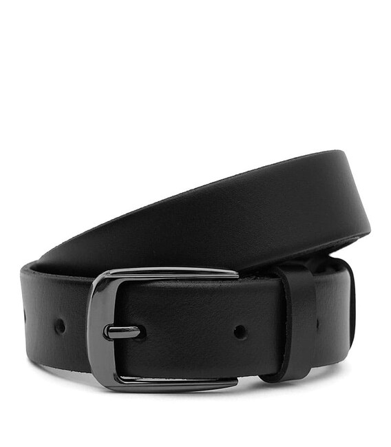 Чоловічий шкіряний ремінь Borsa Leather 125v1fx75-black картинка, зображення, фото