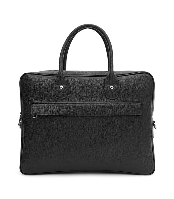Мужская кожаная сумка Borsa Leather K117611bl-black фото, картинка, изображение