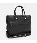 Мужская кожаная сумка Borsa Leather K117611bl-black фото, картинка, изображение